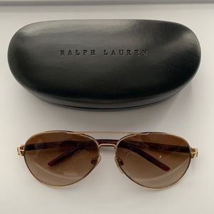 Authentic Ralph Lauren Aviator Sunglasses